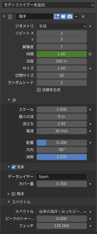 Unity内モディファイアー画像