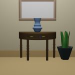脱出ゲーム「静寂」の部屋3の初期画面