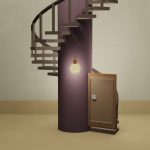 脱出ゲーム「静寂」の部屋4の初期画面