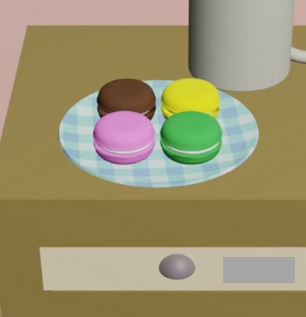 脱出ゲーム「FunEvents」宝石を置く答えのヒントとなる4色のマカロンの画像