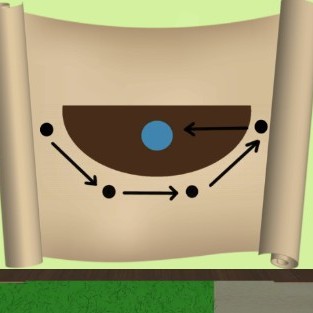 脱出ゲーム「静寂」の青い鍵を入手するための、巻物画像