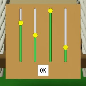 脱出ゲーム「いつもの日々」攻略：庭2のブランコの木箱スライダーに入力する高さの答え