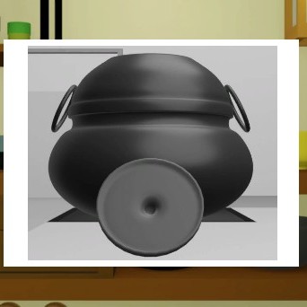 脱出ゲーム「庵」[水屋]の茶托の上の写真の拡大画像